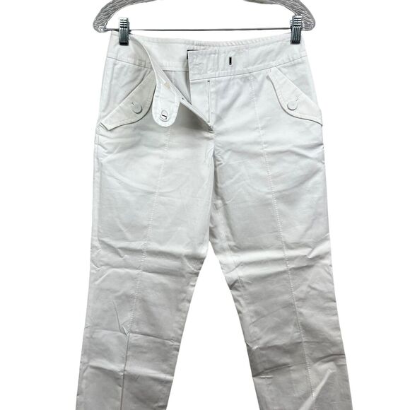 Day Birger et Mikkelsen Womens‎ Pants Poplin Stretch Slit Pockets White Size 36 - Picture 3 of 7